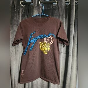 Travis Scott Brown Graphic T-Shirt